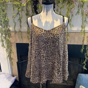 Torrid animal print with gold accents cami 1*